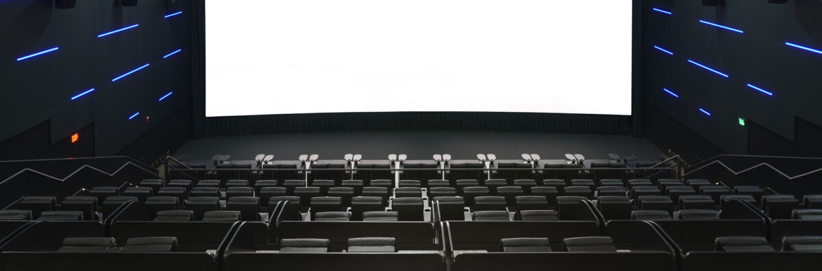 MJR Marketplace Laser Ultra auditorium, looking at the screen.