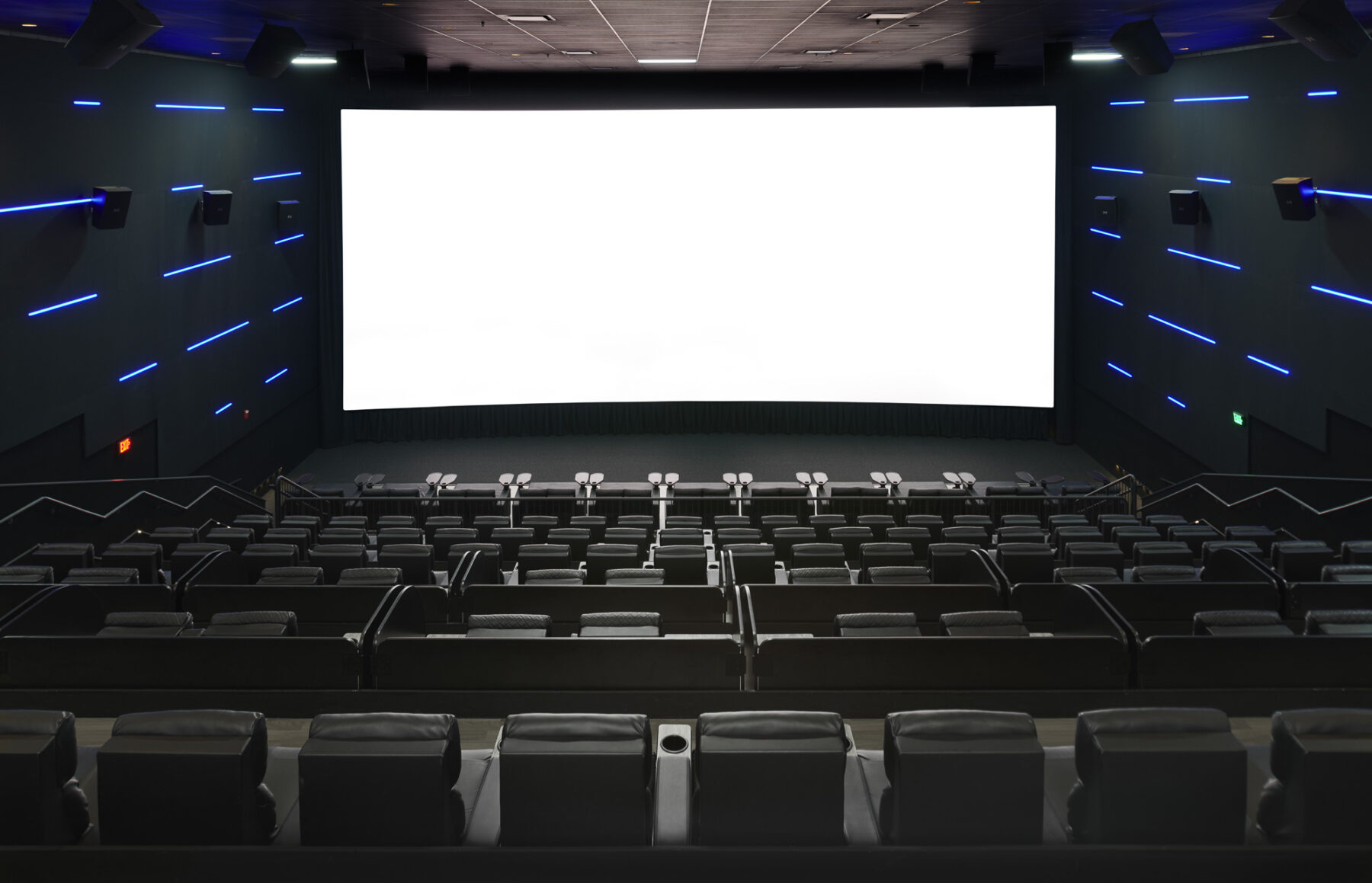 MJR Marketplace Laser Ultra auditorium, looking at the screen.